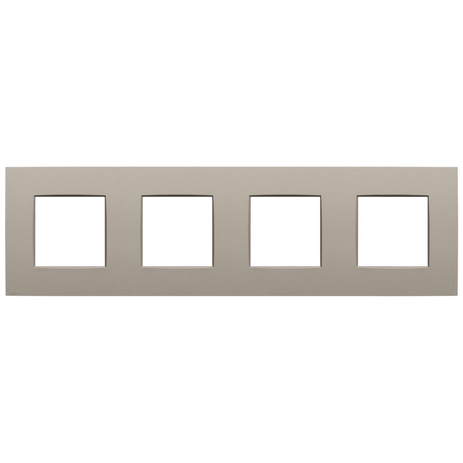 4-voudige afdekplaat 71mm centerafstand Niko Intense claystone textured