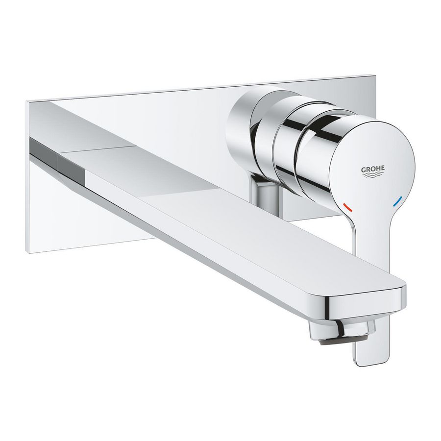 Lineare L-size wastafelmengkraan chroom wand