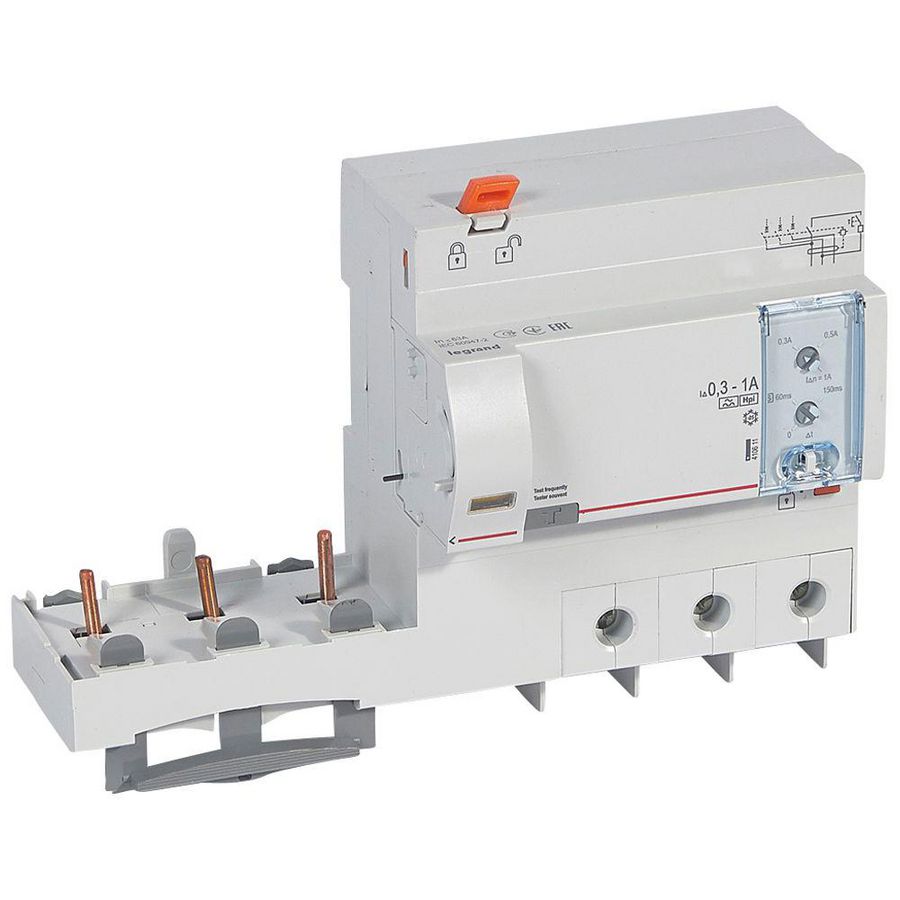 Aardlekblok 3-polig 63A 300/1000mA F DX3 DIN
