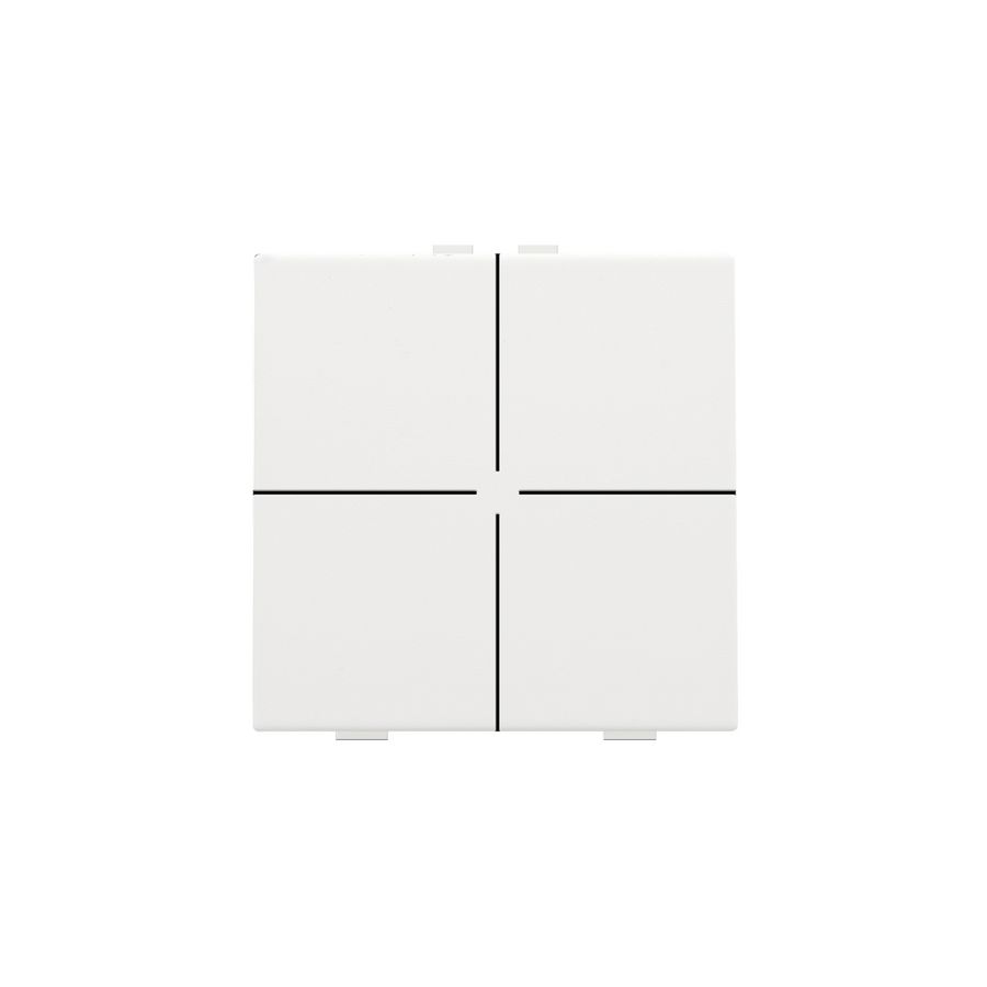 4-voudig drukknop Home Control white coated