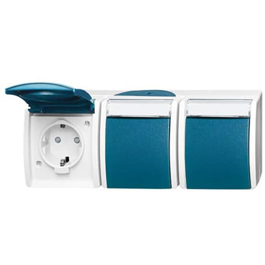 Wcd ra 3-voudig hor kv kd opb IP44 ocean (2300/3 EBW-53)