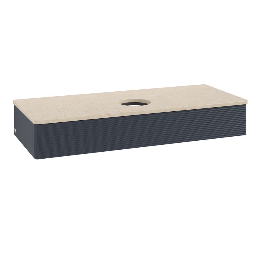 Wastafelonderkast Antao 1200x190x500mm Mid.Blue Matt Lacquer L10113HG
