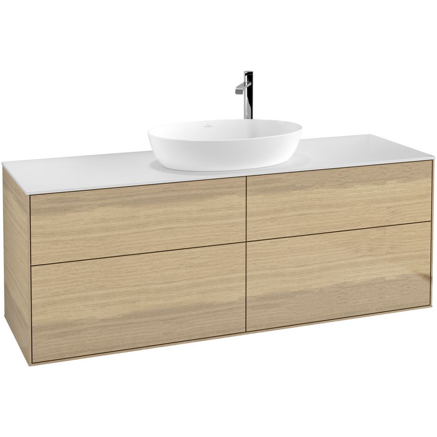 Wastafelonderkast Finion 1600x603x501mm Oak Veneer F97100PC