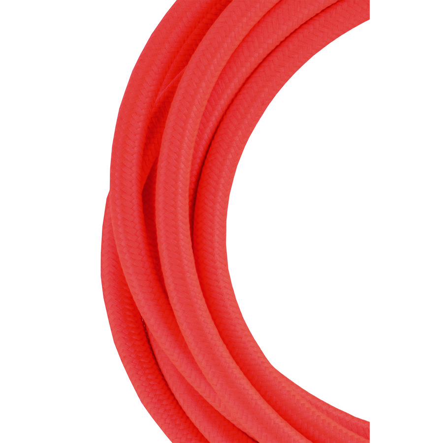 Lengte a 3m. Textielsnoer 2C 2x0,75mm² oranje