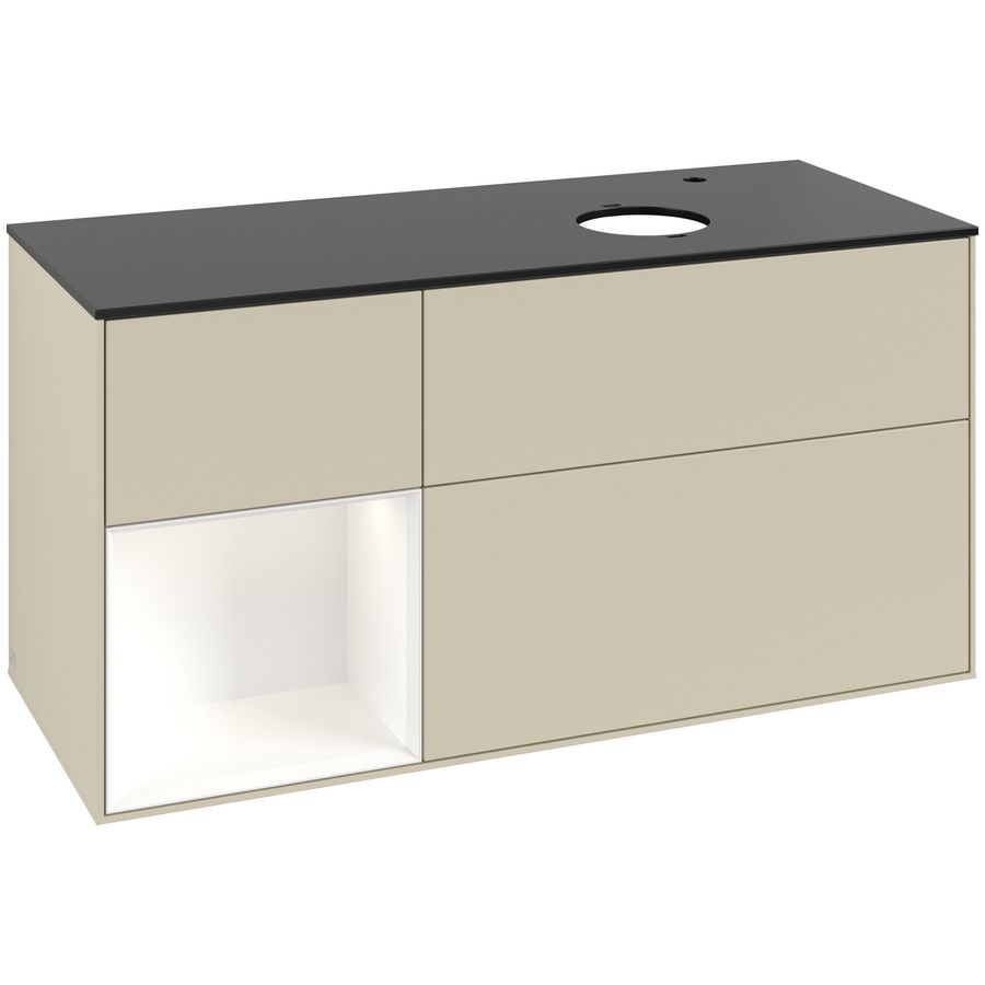 Wastafelonderkast Finion 1200x603x501mm S.Grey Matt Lacquer G922MTHJ