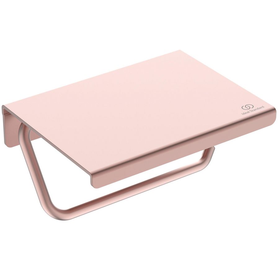 Closetrolhouder Alu+ met deksel Rose