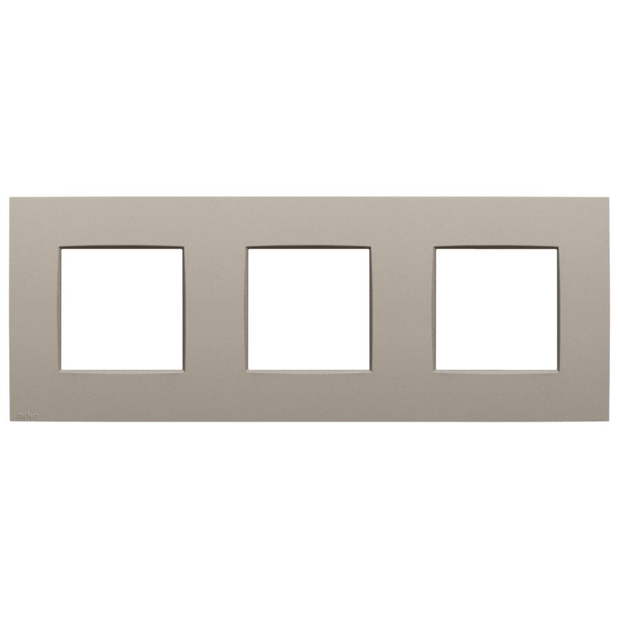 3-voudige afdekplaat 71mm centerafstand Niko Intense claystone textured