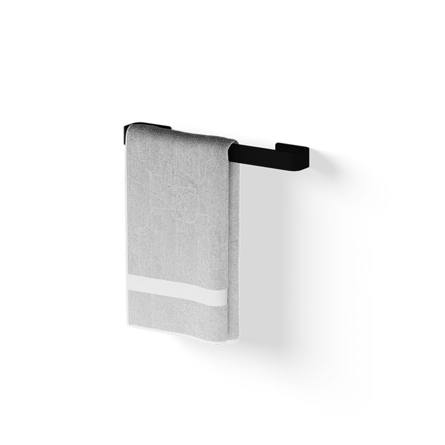 Handdoekhouder DRY CURVED 350x50mm rvs mat zwart