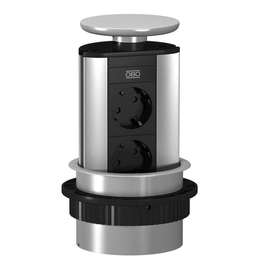 Deskbox inzinkbaar de inbouw in tafelbladen alu 6116858