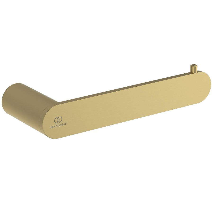 conca Closetrolhouder zonder klep rond brushed gold (mat goudkleurig) T4497A2