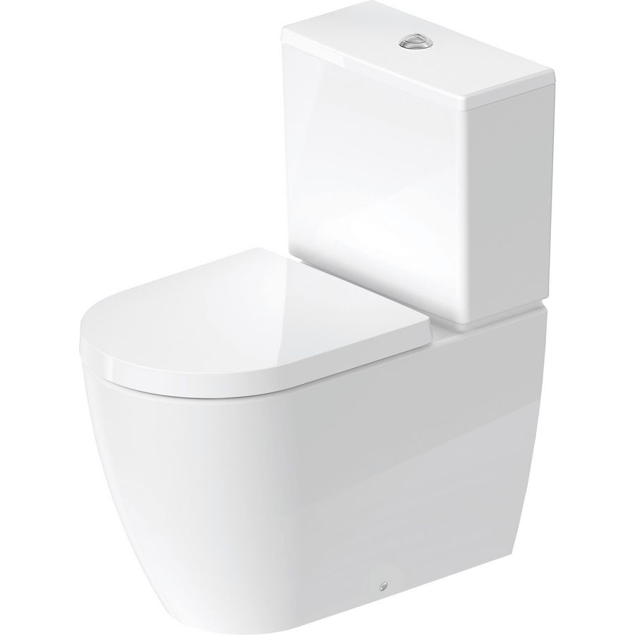 Staand closet tbv duoblok wit hoogglans 650mm ME by Starck (excl. zitting / reservoir)
