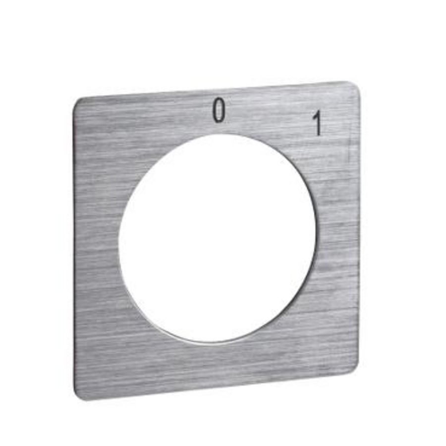 Etiket voor nokkenschakelaar 0-1 45x45mm Harmony K1/K2