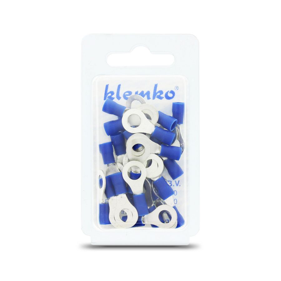 Blister a 25st. geisoleerde ringkabelschoen M6 1,5-2,5mm²
