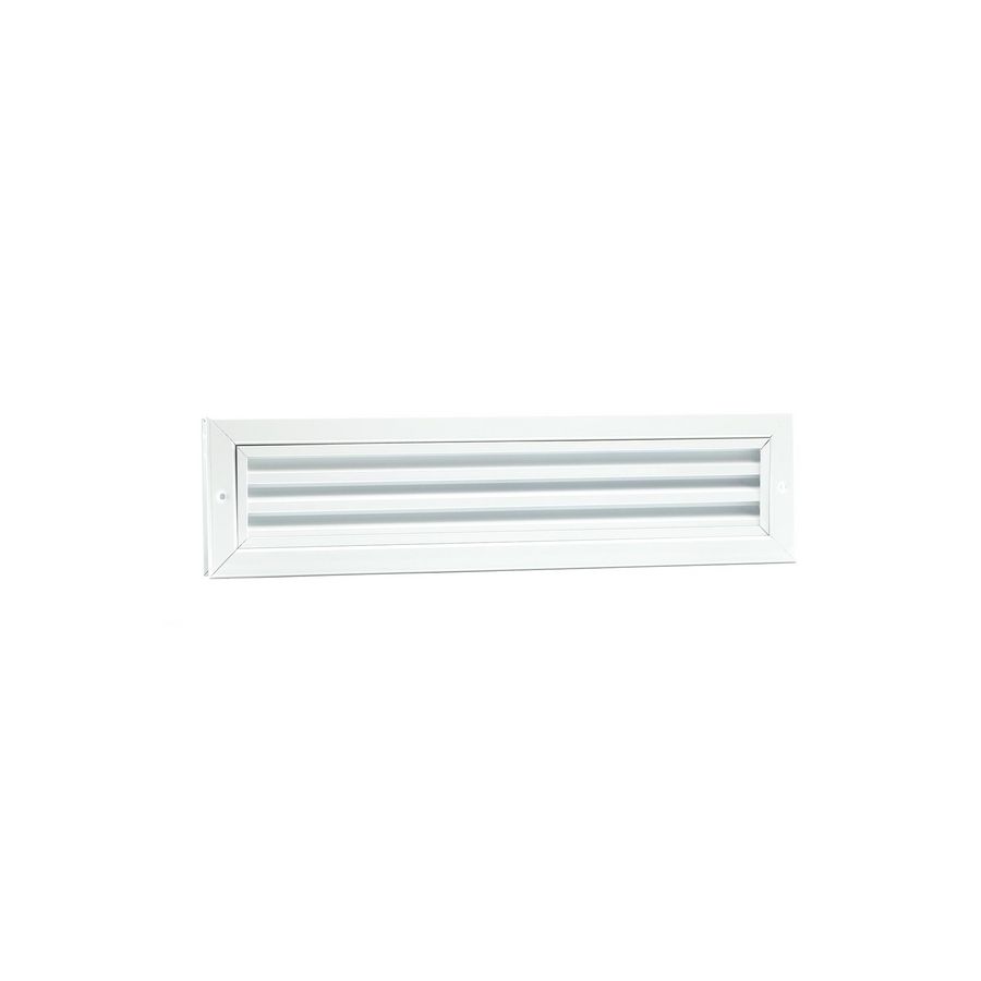 ALU deurrooster 470x121mm wit