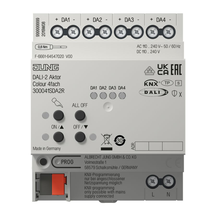KNX Dali-2 actor 4-voudig