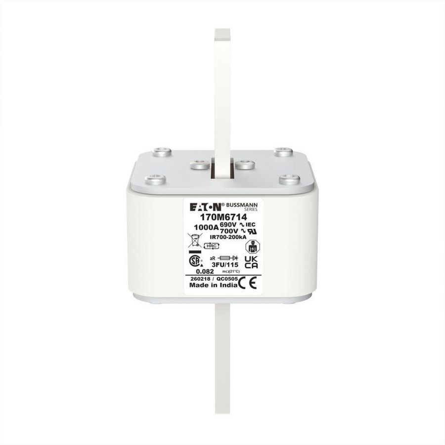 Zekering hoge snelheid 1000A AC 690V 200kA size 3 67x92x1