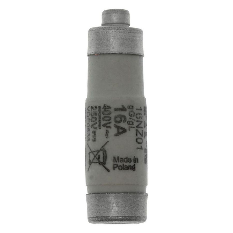 Zekering laagspanning 16A AC 400V D01 gL/gG IEC traag VVE=10