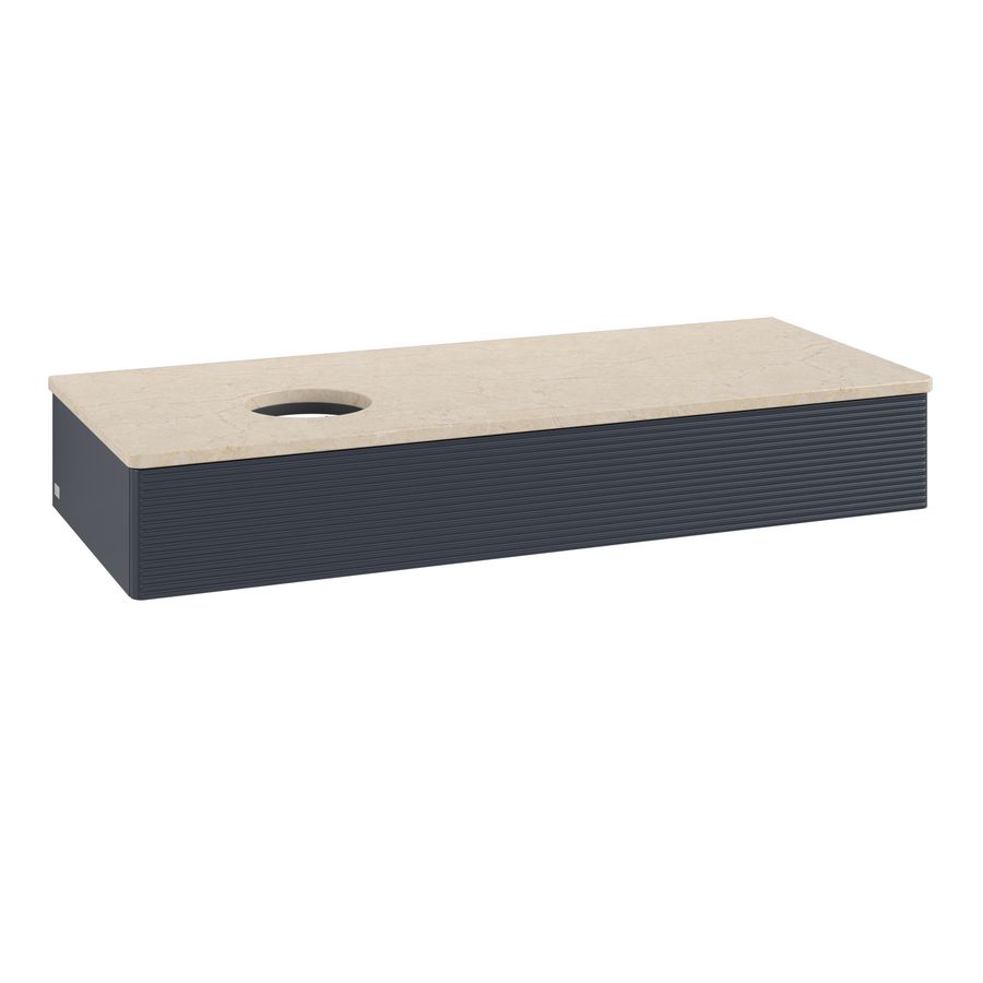 Wastafelonderkast Antao 1200x190x500mm Mid.Blue Matt Lacquer L11113HG