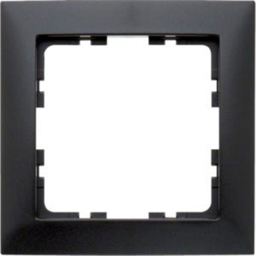 Afdekraam 1-v berker S.1 antraciet mat