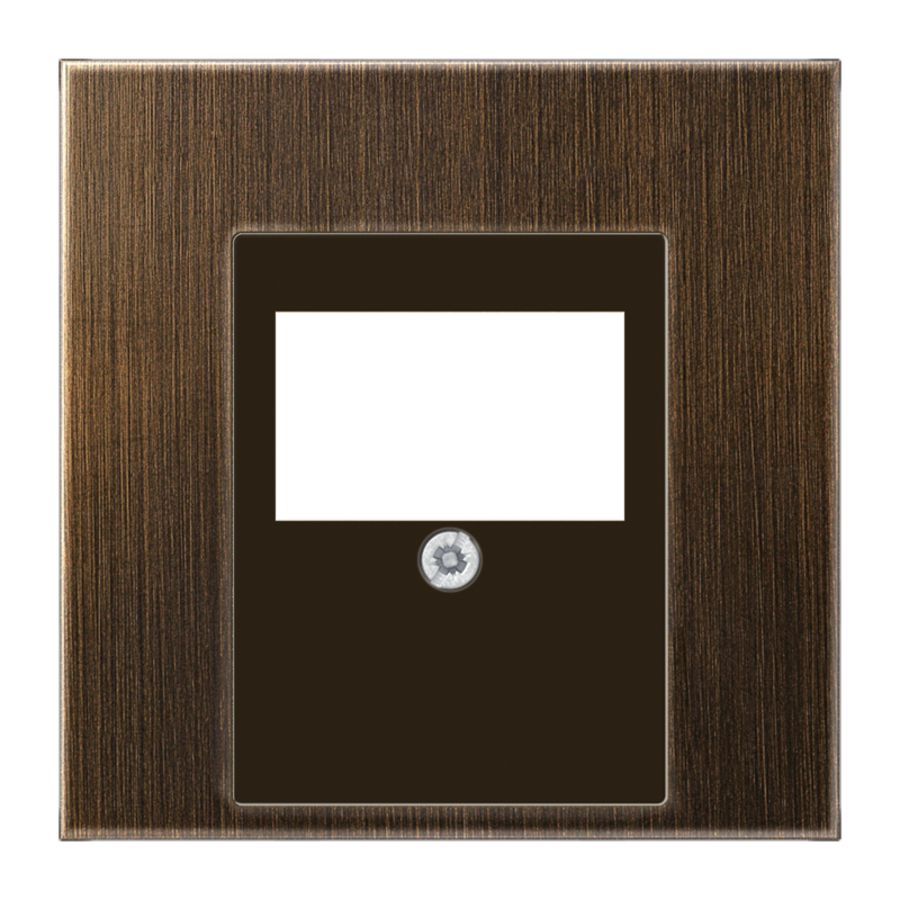 Afdekking USB+luidspr.LS messing anti