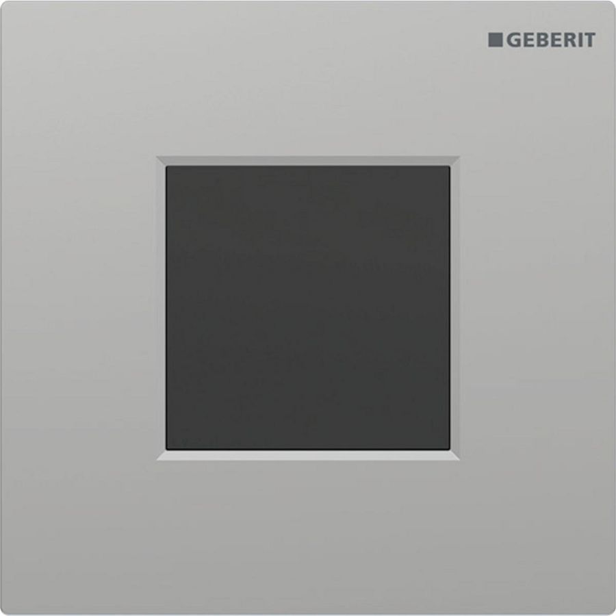 Urinoirsturing batterijvoeding TYPE-01 SQUARE mat chroom/easy-to-clean