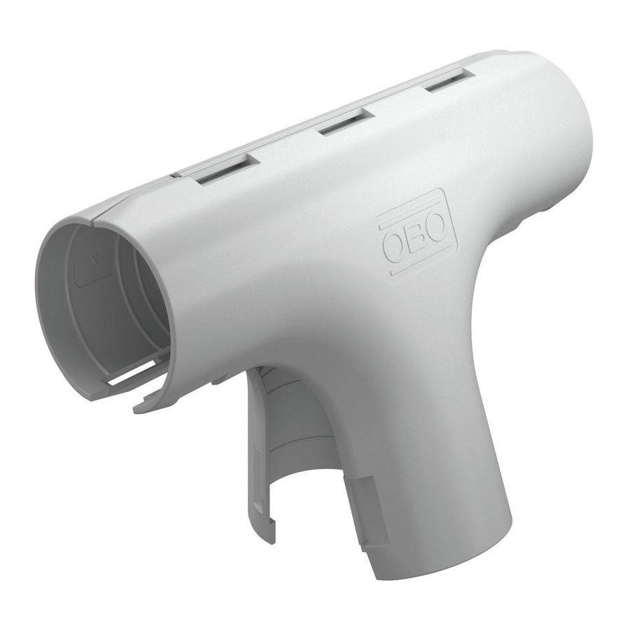 Quick-Pipe T-stuk M32 licht grijs RAL7035 VVE=5