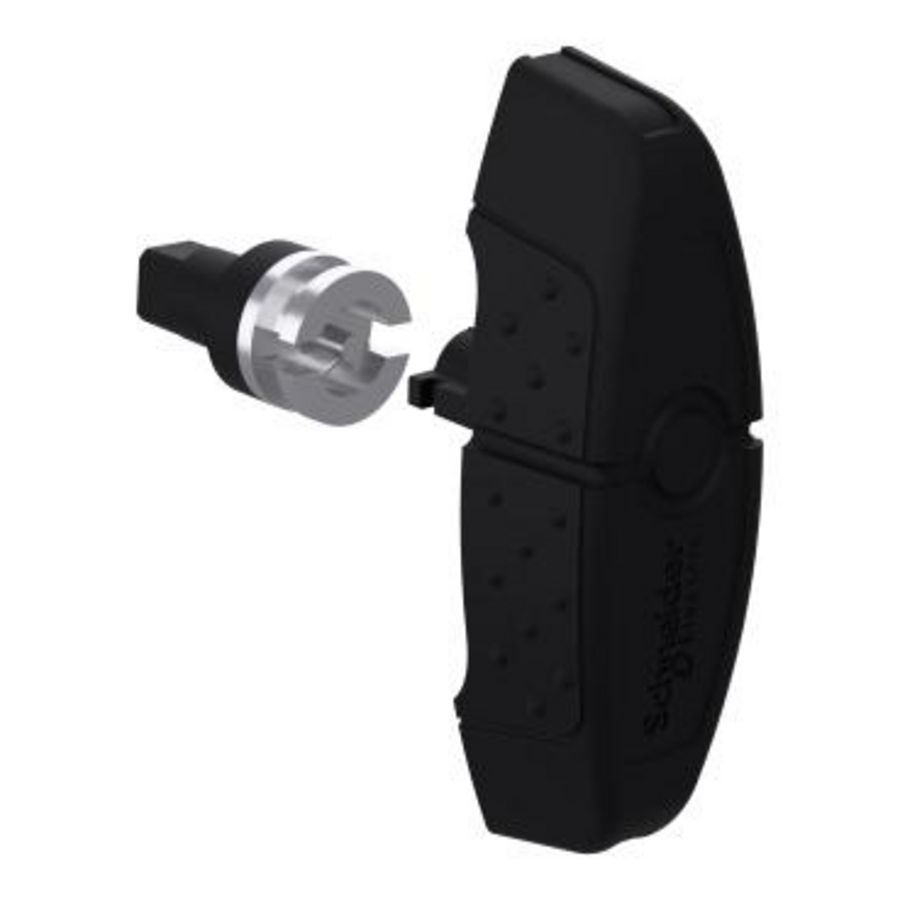 Vierkant inzetstuk slot voor Spacial S3D behuizing 3mm