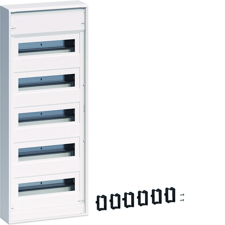 Opbouwverdeler volta, IP30, 5x12 modulen, zonder deur