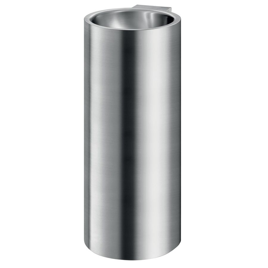 Wastafel zonder kraangat met overloop RVS 304 mat 124720