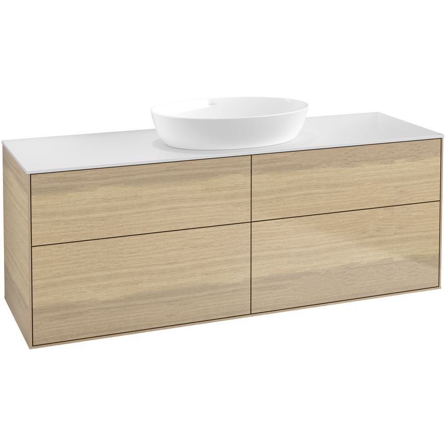 Wastafelonderkast Finion 1600x603x501mm Oak Veneer FA9100PC