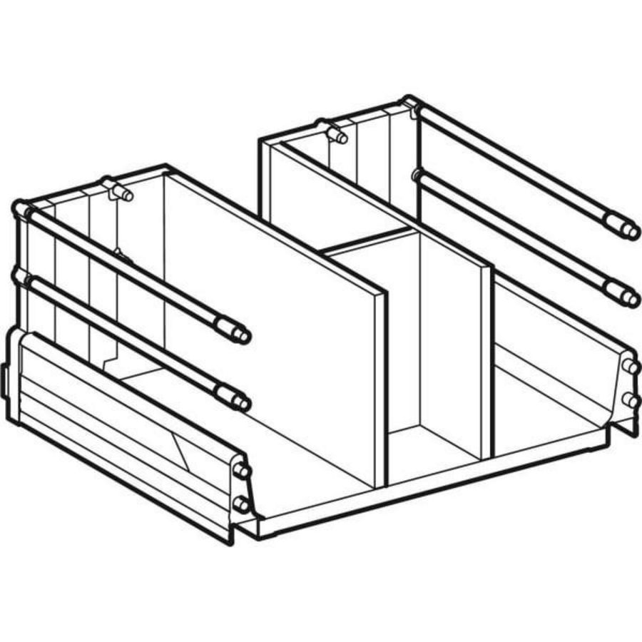 schuiflade Breedte wastafel=80cm