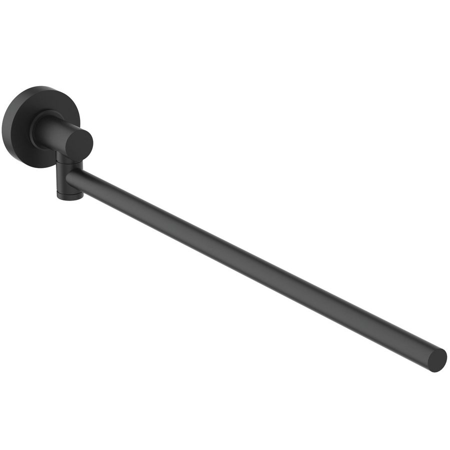 Handdoekstang 48 x 371mm enkel silk black IOM