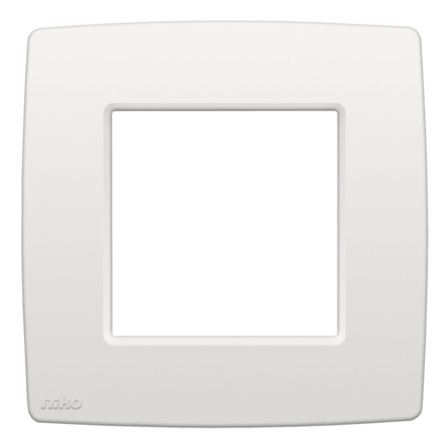 Enkelvoudige afdekplaat Original white