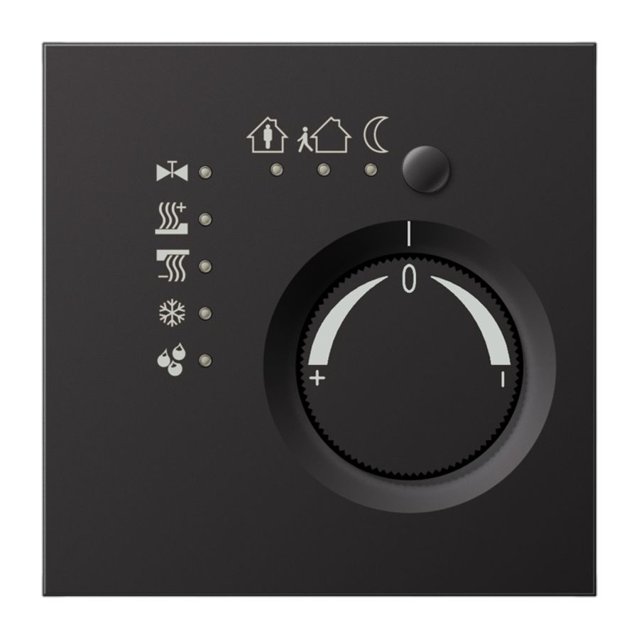 Ruimtethermostaat + 4in Dark KNX