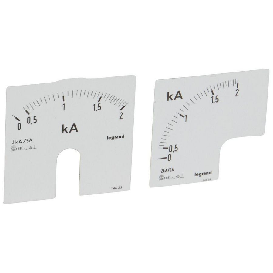 Schaalverdeling 0-2000A inbouw Amperemeter