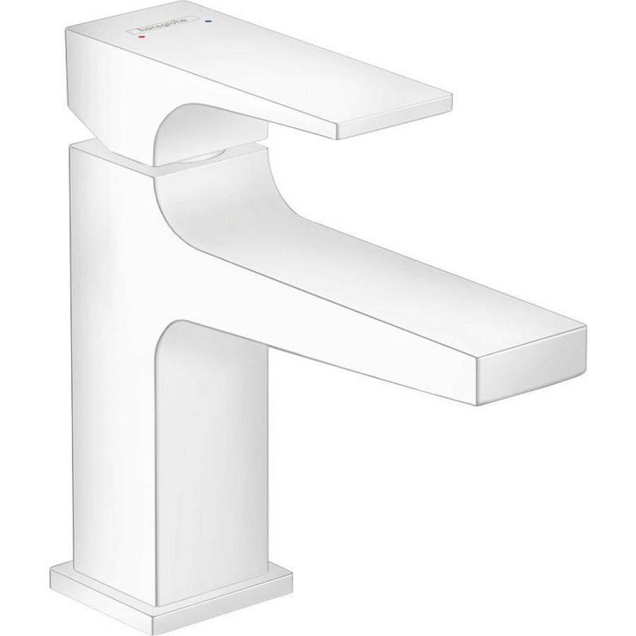 Wastafelmengkraan 100 1-hendel Metropol 32500700 mat wit