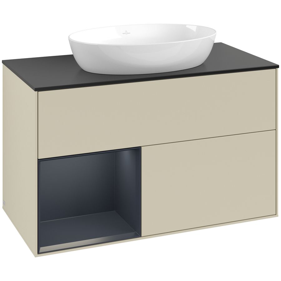 Wastafelonderkast Finion 1000x603x501mm S.Grey Matt Lacquer GA12HGHJ