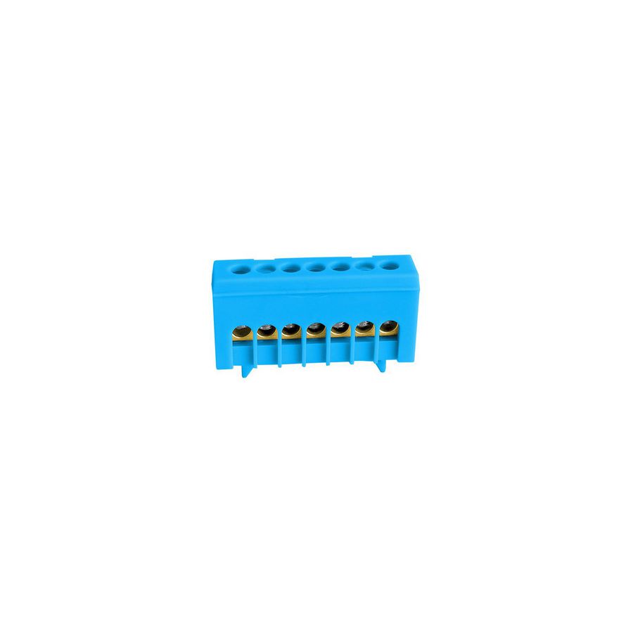 Aansluitblok afgedekt kunststof DIN rail clip blauw 15x16mm²