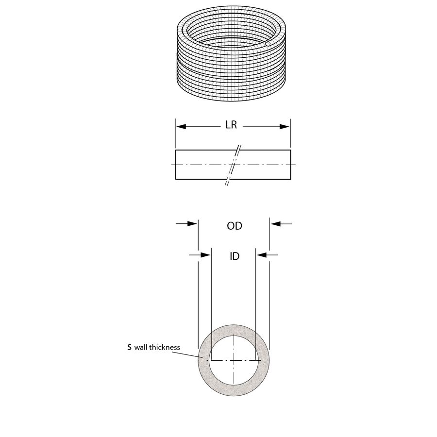 Rol a 25m. losse mantelbuis rood voor 32x3mm VVE=20