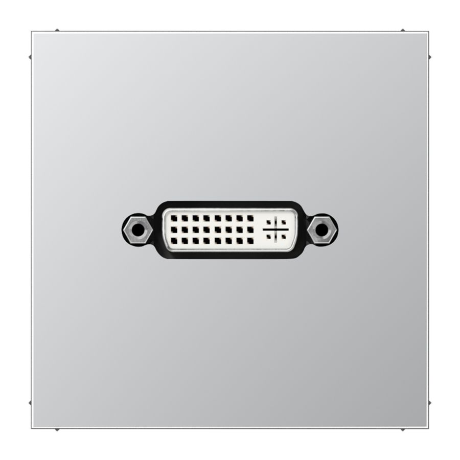 Afdekking aluminium voor 1xDVI LS