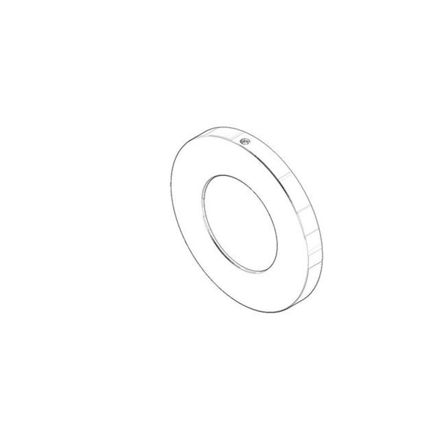 Rozet 85x46,4x9mm chr