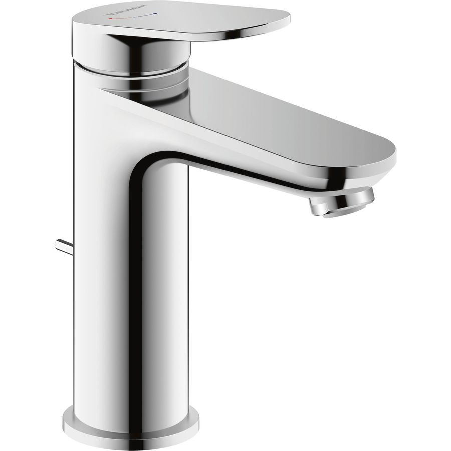 Wave 1-hendel wastafelmengkraan M freshstart chroom hoogglans sprong 122mm incl. waste-inrichting