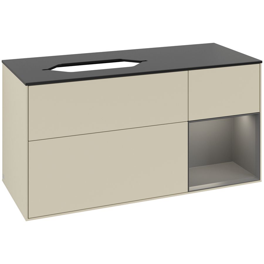 Wastafelonderkast Finion 1200x603x501mm S.Grey Matt Lacquer F692GKHJ