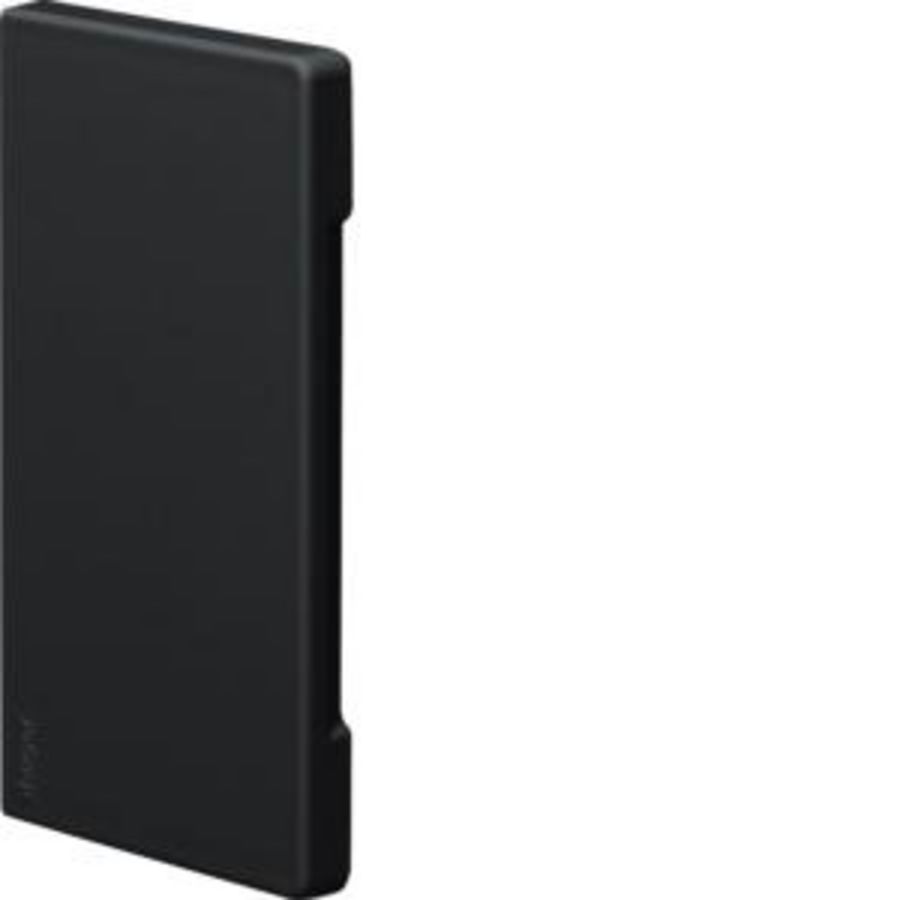 Eindplaat BR65 65x130mm halogeenvrij zwart