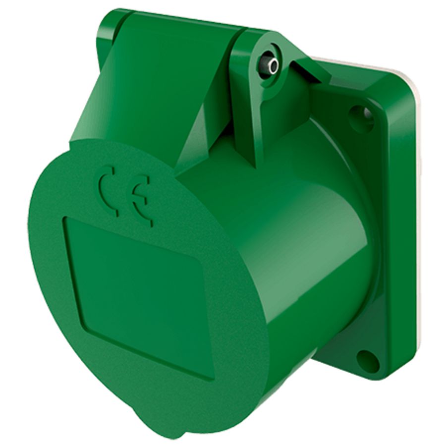 Inbouwwandcontactdoos 16A 3-polig  4H 50V 100-200Hz IP44