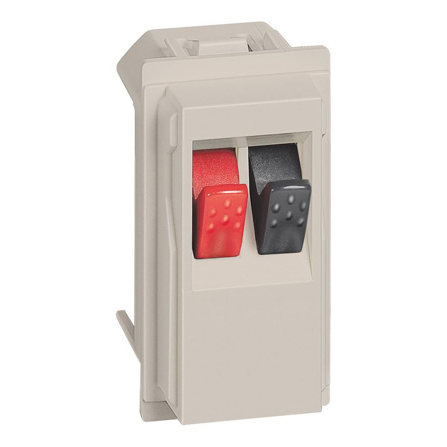Luidspreker contactdoos zw-ro zand LivingNow