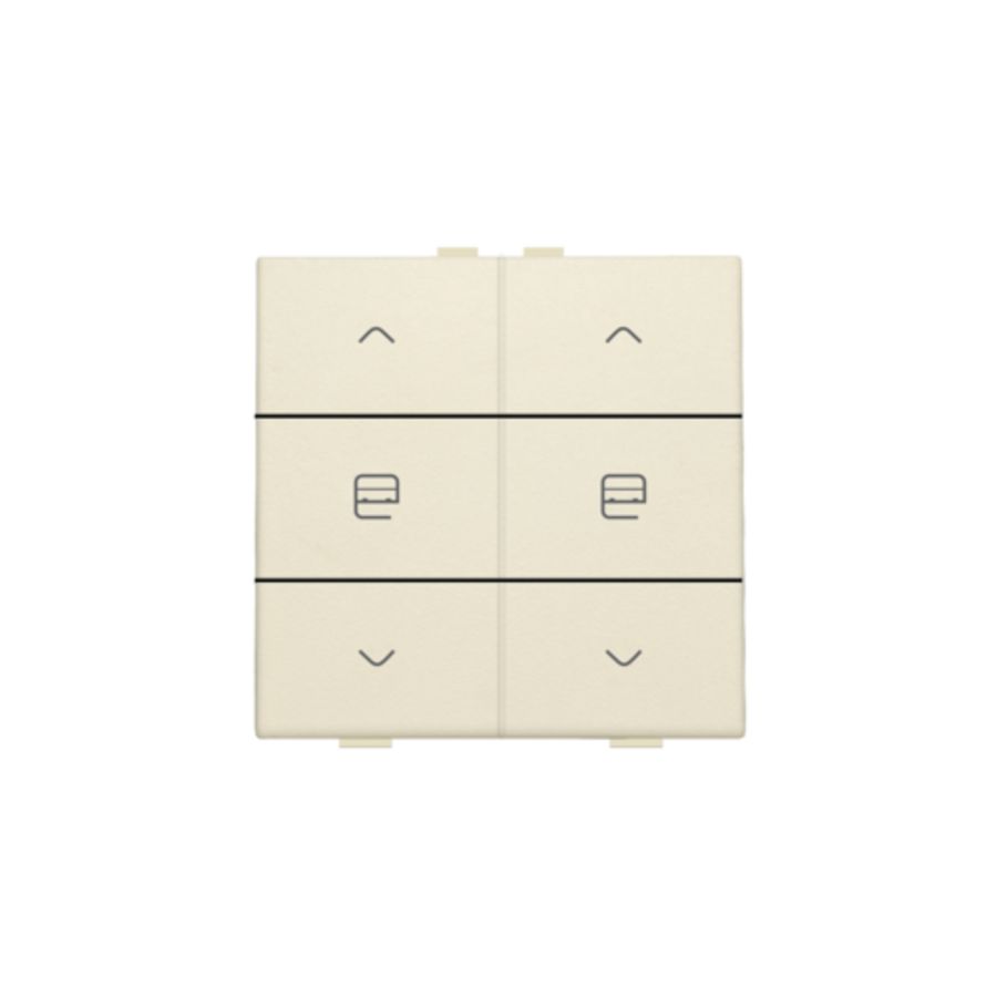 Dubbele motorsturingsbediening Home Control cream