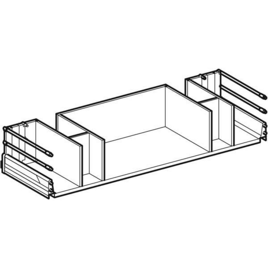 schuiflade voor myDay onderkast voor dubbele wastafel