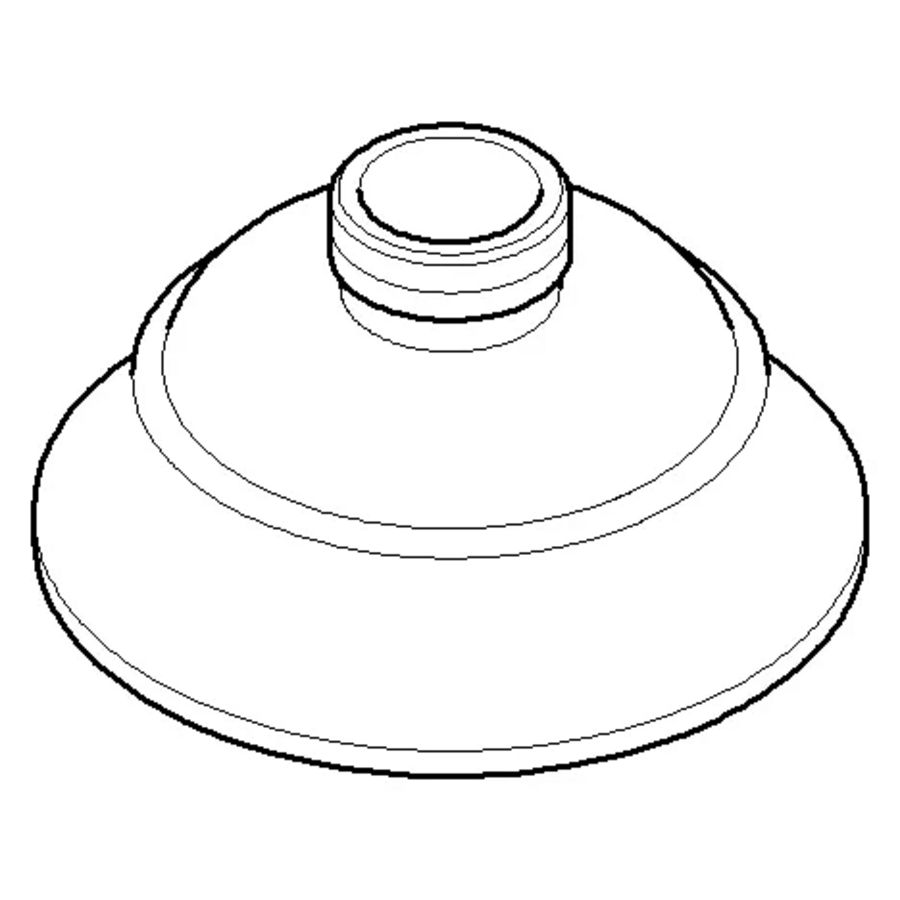 Rozet 55x28mm Dark Platinum gebors.