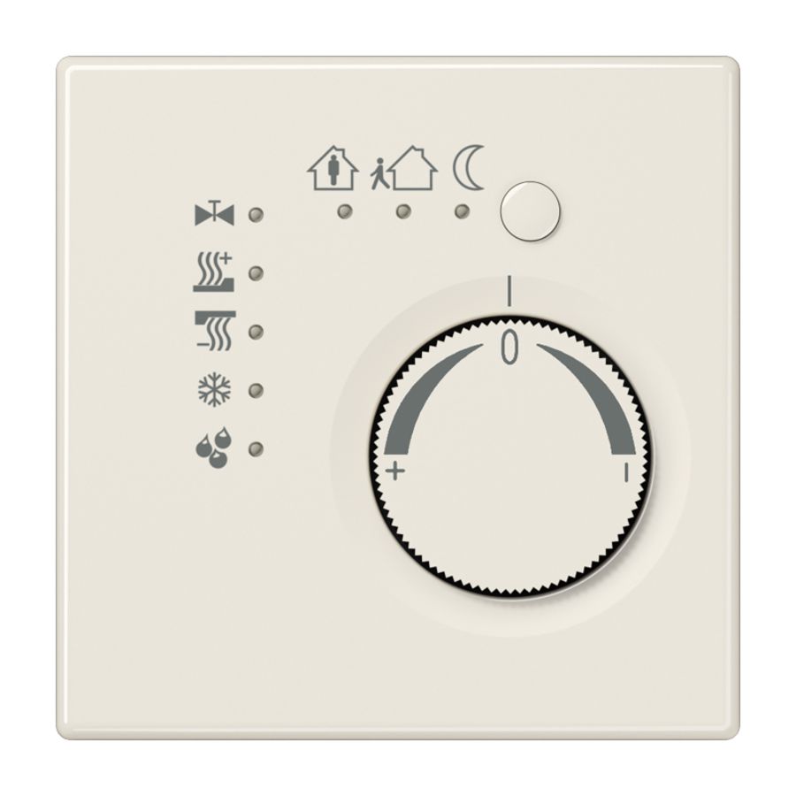 Ruimtethermostaat + 4 bin LS wit KNX VVE=10